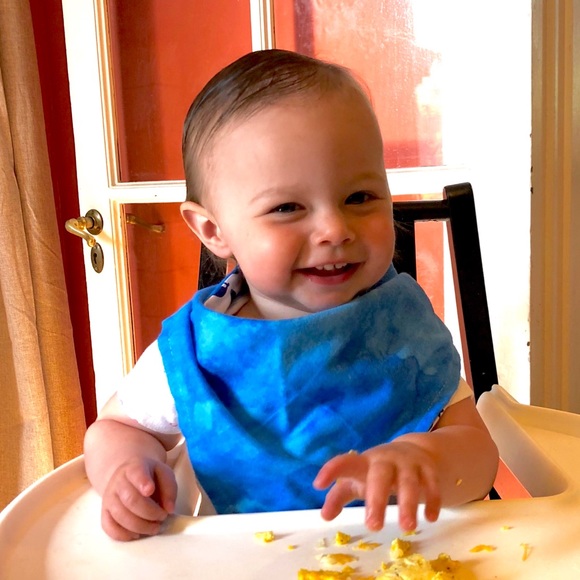 Handmade Reversible Bandana Bib - Picture 2 of 2